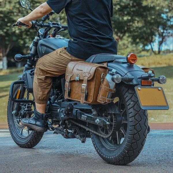 Retro motorkerékpár hátsó ülés nagy kapacitású táska - Keki