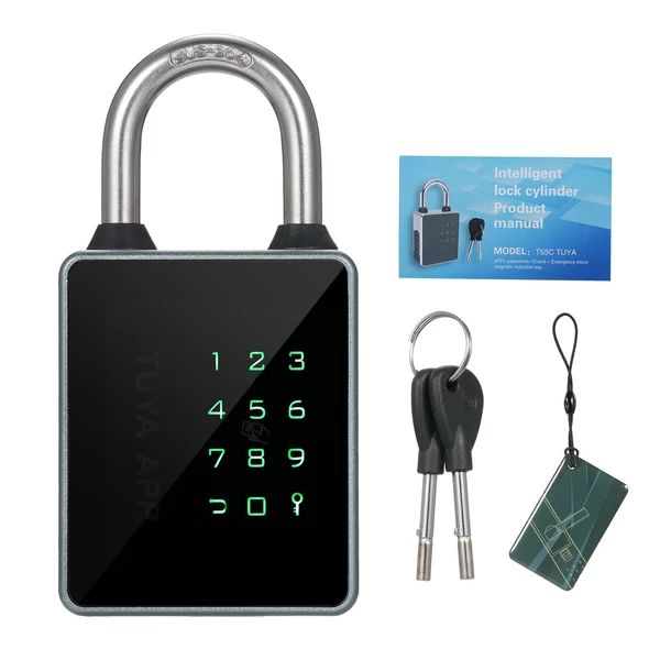 Intelligens ujjlenyomatos lakat BT billentyűzet Smart Lock IP65 vízálló APP feloldó T55C