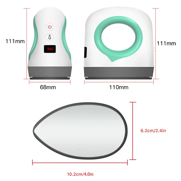Coolinbo HP1 kézi mini hőprésgép 4x2,5 hüvelykes szigetelt csúszásgátló alappal