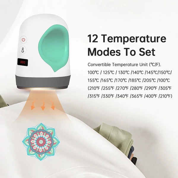 Coolinbo HP1 kézi mini hőprésgép 4x2,5 hüvelykes szigetelt csúszásgátló alappal