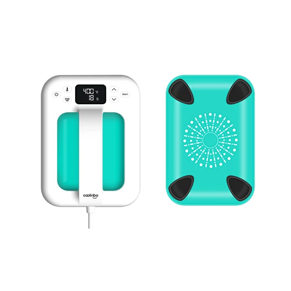 Coolinbo HP6 kézi mini hőprésgép 7x5 hüvelykes szigetelt csúszásgátló alappal