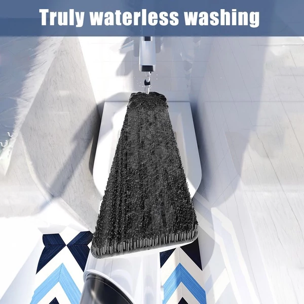 Spray Mop padlótisztításhoz 360 fokos centrifugálás nedves száraz porfelmosó 270 ml-es újratölthető vizes palackkal 2 mosható párna 1 súroló permetező mikroszálas keményfához, csempéhez, padlóhoz - Stílus 1