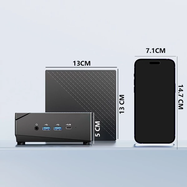 Mini PC Windows AMD Ryzen R7 5800U processzor 8 magos WIFI6 BT5.2 4k háromképernyős kijelző - 8 GB RAM 256 GB SSD
