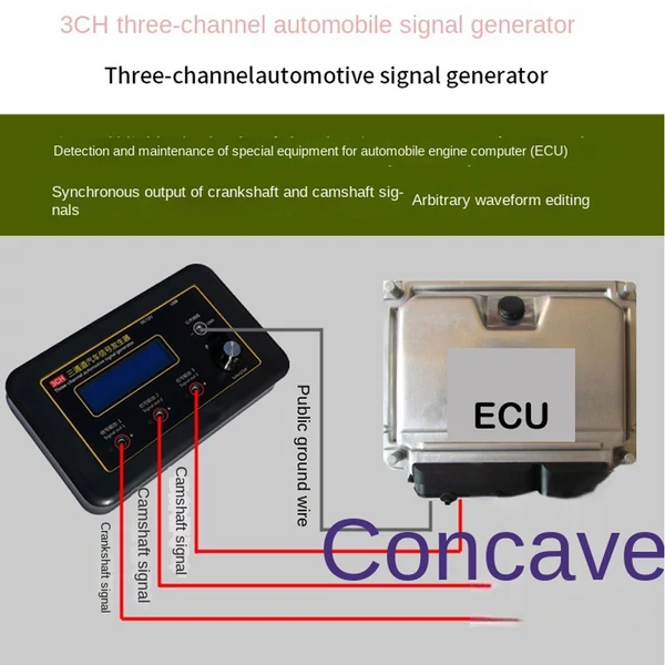 AM-3CH háromcsatornás főtengely vezérműtengely érzékelő szimulátor autós ECU számítógépek karbantartási tesztje