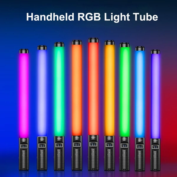 RGB kézi LED videó fénycső fényképező lámpa