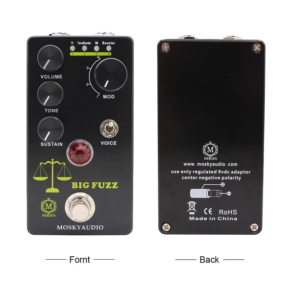 MOSKYAudio FUZZ gitáreffektus pedál - BIG FUZZ