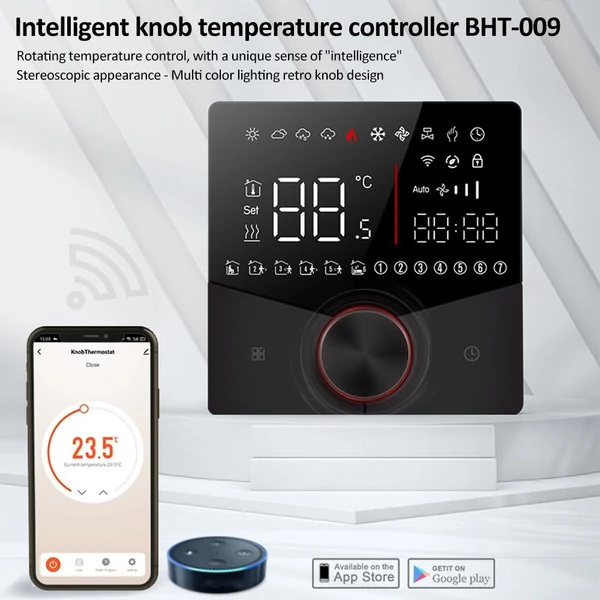WIFI intelligens fűtési termosztát digitális hőmérséklet-szabályozó LCD kijelző APP vezérlés (vízmelegítés)