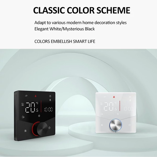WIFI intelligens fűtési termosztát digitális hőmérséklet-szabályozó LCD kijelző APP vezérlés (vízmelegítés)