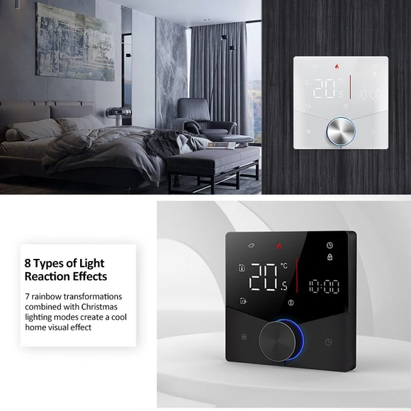 WIFI intelligens fűtési termosztát digitális hőmérséklet-szabályozó LCD kijelző APP vezérlés (elektromos fűtés)