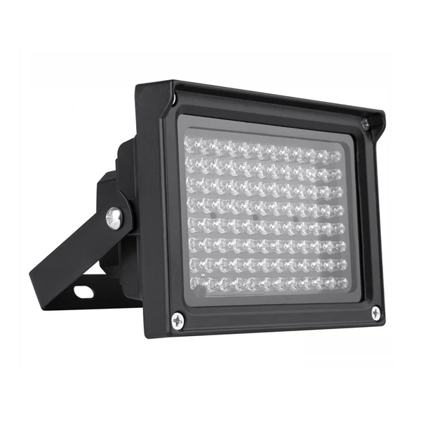 96 LED-es infravörös megvilágító lámpa éjjellátó kültéri vízálló CCTV biztonsági kamerához - Fekete