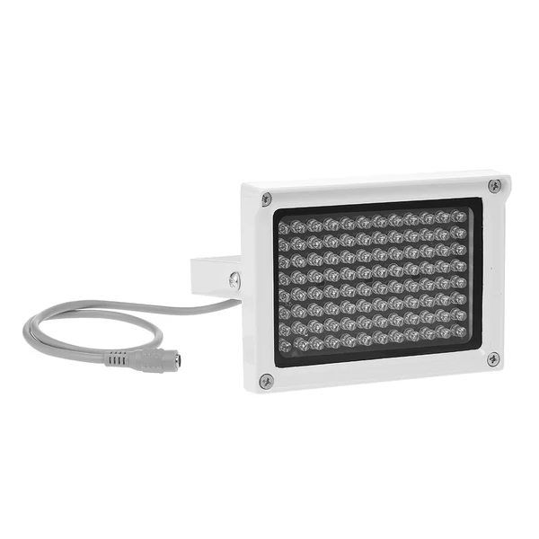 96 LED-es infravörös megvilágító lámpa éjjellátó kültéri vízálló CCTV biztonsági kamerához - Fehér