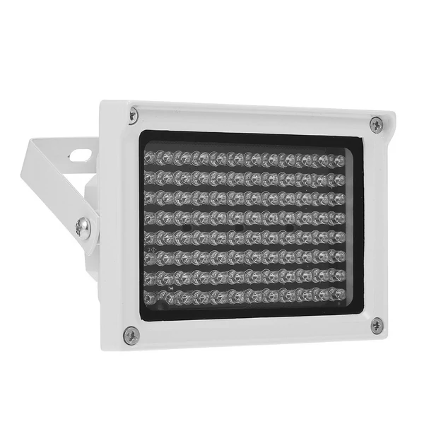 96 LED-es infravörös megvilágító lámpa éjjellátó kültéri vízálló CCTV biztonsági kamerához - Fehér