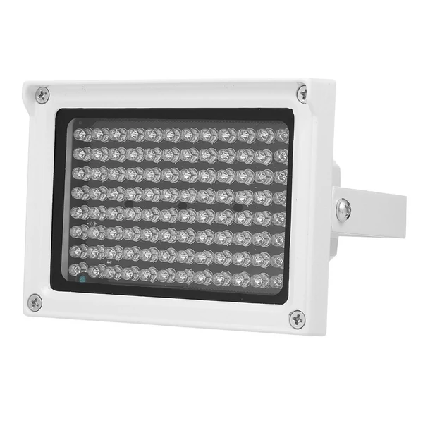 96 LED-es infravörös megvilágító lámpa éjjellátó kültéri vízálló CCTV biztonsági kamerához - Fehér