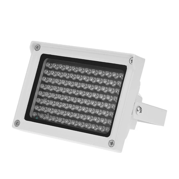 96 LED-es infravörös megvilágító lámpa éjjellátó kültéri vízálló CCTV biztonsági kamerához - Fehér