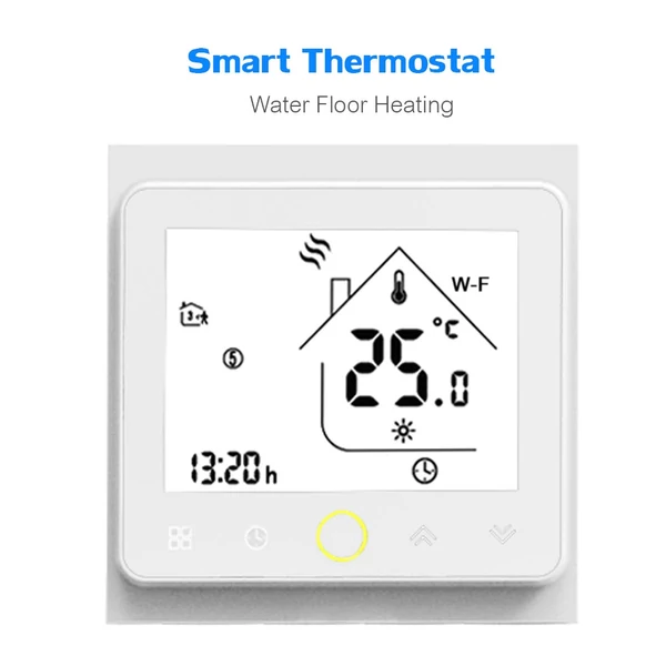 Tuya ZigBee3.0 intelligens termosztát 5A heti programozható hőmérséklet-szabályozó APP Hangvezérlés kompatibilis az Alexa/Google Home rendszerrel padlófűtéshez