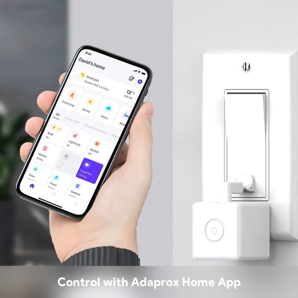 BT távirányító ujjbot kapcsoló gombja a Smart Life App hangvezérléshez, Alexa és Google Home kompatibilis