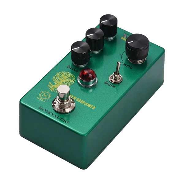 MOSKYAudio Booster/Overdrive gitár effekt pedál - GREEN SCREAMER