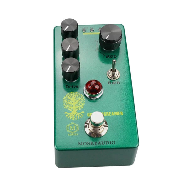 MOSKYAudio Booster/Overdrive gitár effekt pedál - GREEN SCREAMER