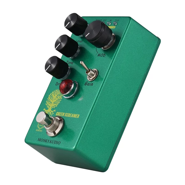 MOSKYAudio Booster/Overdrive gitár effekt pedál - GREEN SCREAMER