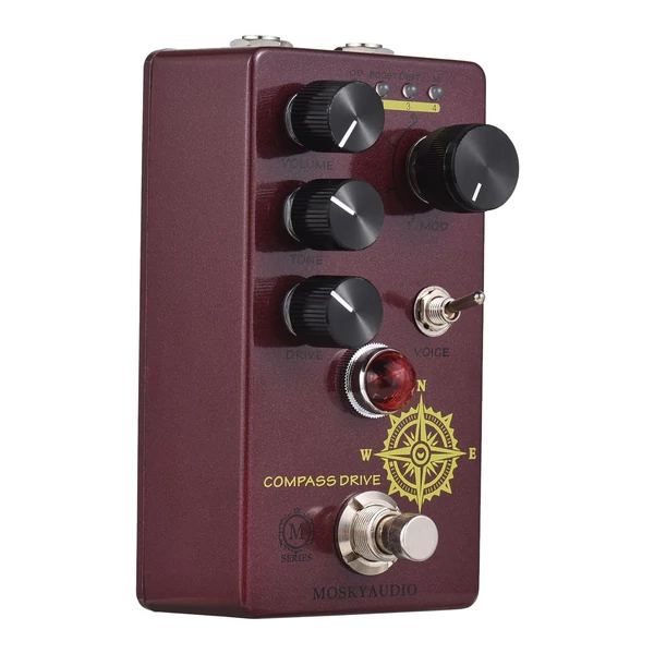 MOSKYAudio Overdrive gitár effekt pedál - COMPASS DRIVE