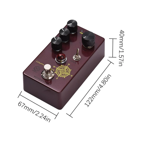 MOSKYAudio Overdrive gitár effekt pedál - COMPASS DRIVE