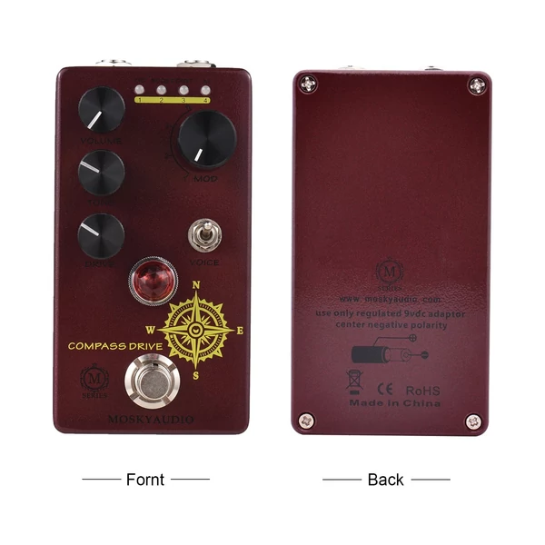 MOSKYAudio Overdrive gitár effekt pedál - COMPASS DRIVE