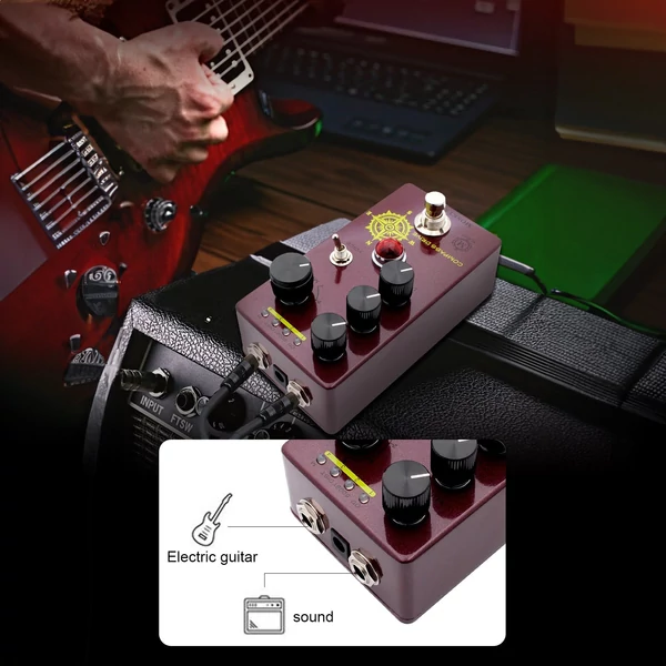 MOSKYAudio Overdrive gitár effekt pedál - COMPASS DRIVE