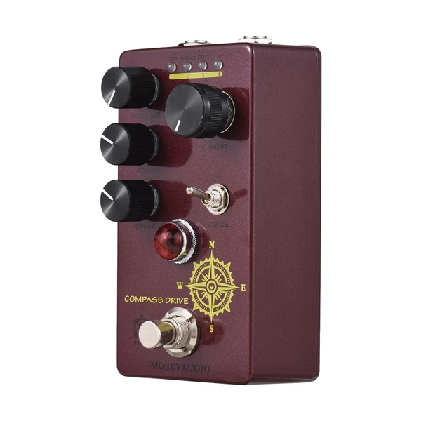 MOSKYAudio Overdrive gitár effekt pedál - COMPASS DRIVE