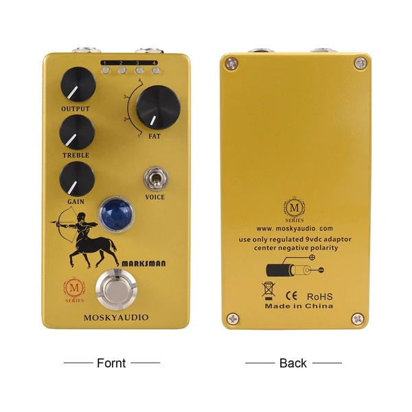 MOSKYAudio Overdrive/Előerősítő/Booster gitár effekt pedál - MARKSMAN