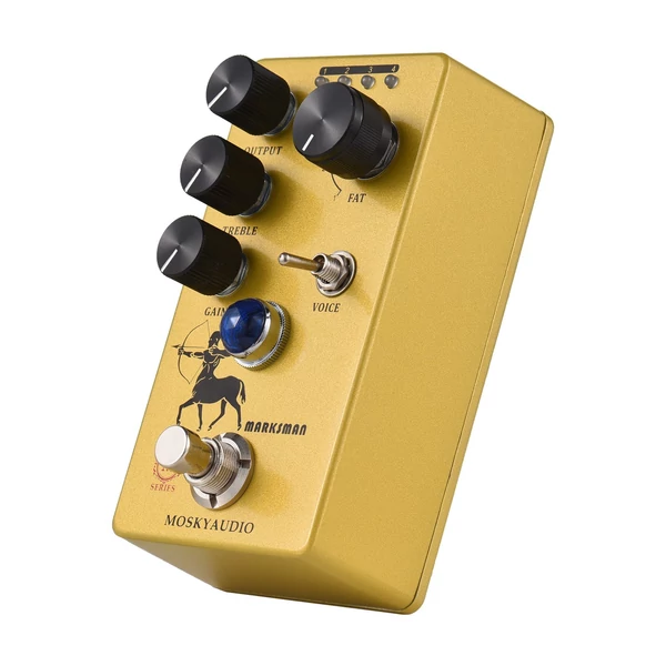 MOSKYAudio Overdrive/Előerősítő/Booster gitár effekt pedál - MARKSMAN