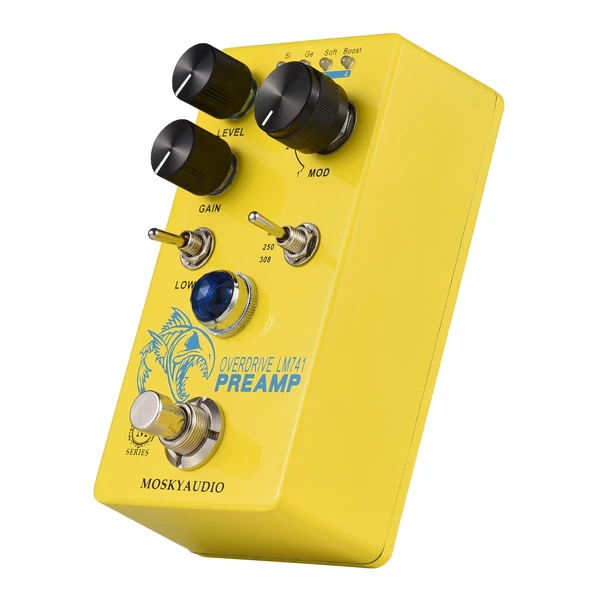 MOSKYAudio Distortion/Overdrive/Előerősítő gitáreffektus pedál - LM741 PREAMP