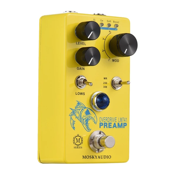 MOSKYAudio Distortion/Overdrive/Előerősítő gitáreffektus pedál - LM741 PREAMP