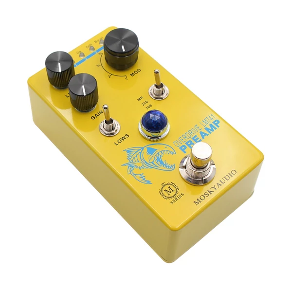 MOSKYAudio Distortion/Overdrive/Előerősítő gitáreffektus pedál - LM741 PREAMP