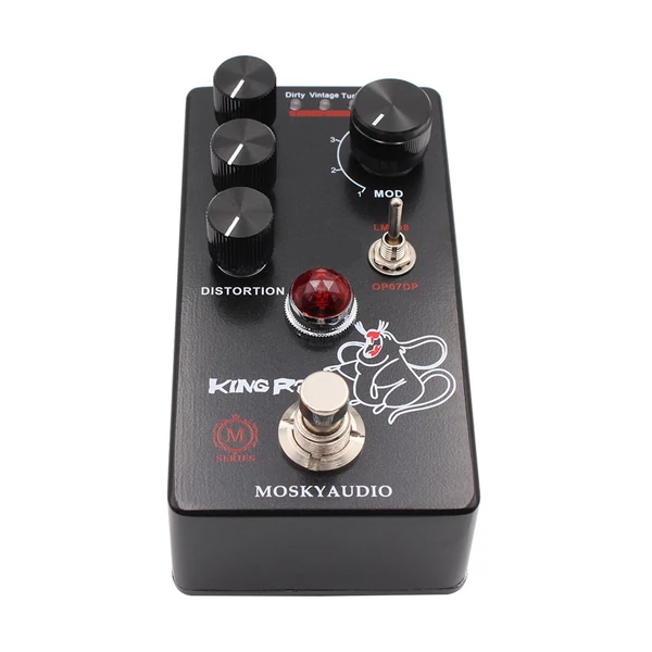 MOSKYAudio Fuzz Distortion Guitar Effekt pedál - KING RAT