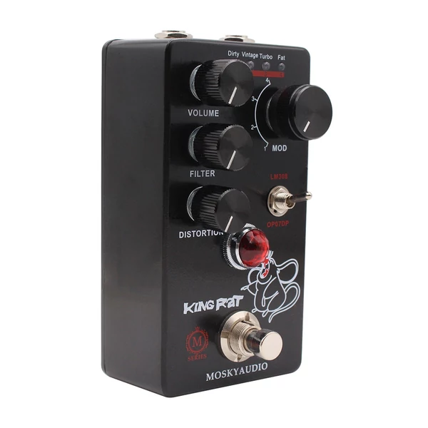 MOSKYAudio Fuzz Distortion Guitar Effekt pedál - KING RAT