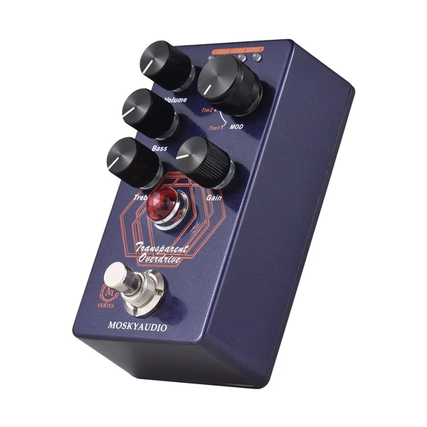 MOSKYAudio Overdrive gitáreffektus pedál - ÁTLÁTSZÓ MEGHAJTÁS