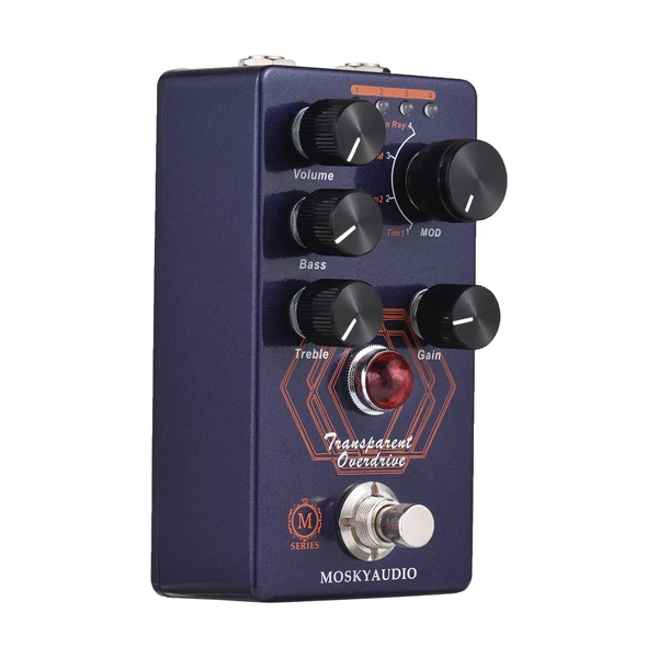 MOSKYAudio Overdrive gitáreffektus pedál - ÁTLÁTSZÓ MEGHAJTÁS