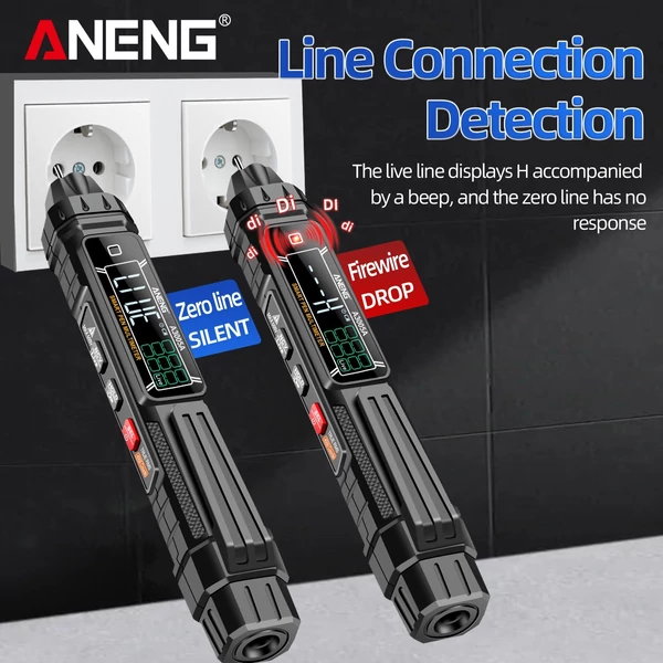 ANENG A3005A/B digitális intelligens professzionális multiméter érzékelő toll fázissorrend-vizsgáló AC feszültségmérő érintés nélküli feszültségmérő elektromos szerszám - Típus 1