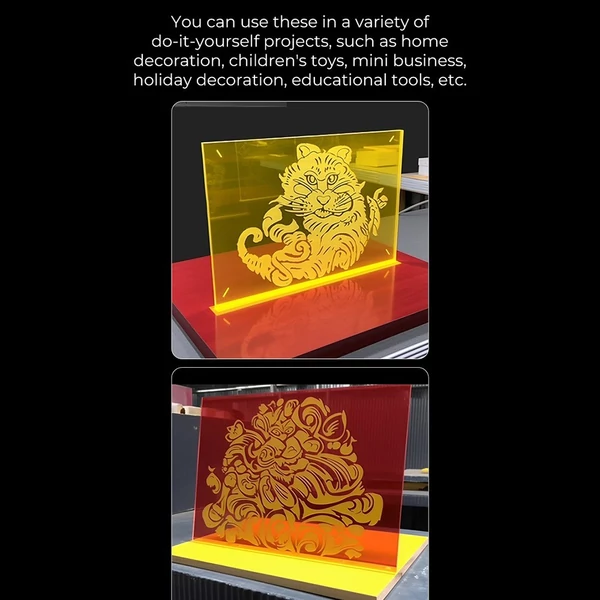 Creality 8x8x1/8 hüvelykes háromszínű átlátszó akril lapok (10db)