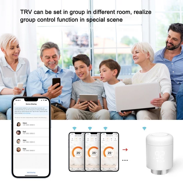 Tuya Zigbee intelligens vezeték nélküli alkalmazásvezérlő fűtési termosztát radiátorszelepek, amelyek kompatibilisek az Amazon Alexa Google Home termékkel (3 db)