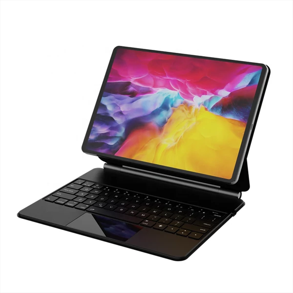 Magic Keyboard Multifunkcionális, háttérvilágítású, vezeték nélküli BT-csatlakozás, hosszú akkumulátor-élettartam Alkalmas 10,9/11 hüvelykes iPad billentyűzethez - S