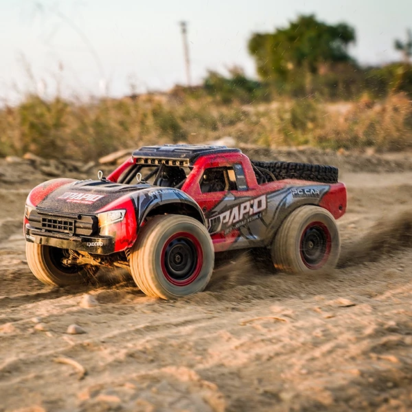 YDJ-D843-YW 2,4 GHz-es 4WD távirányítós 40km/h terepjáró teherautó - Piros, 2 akkumulátor
