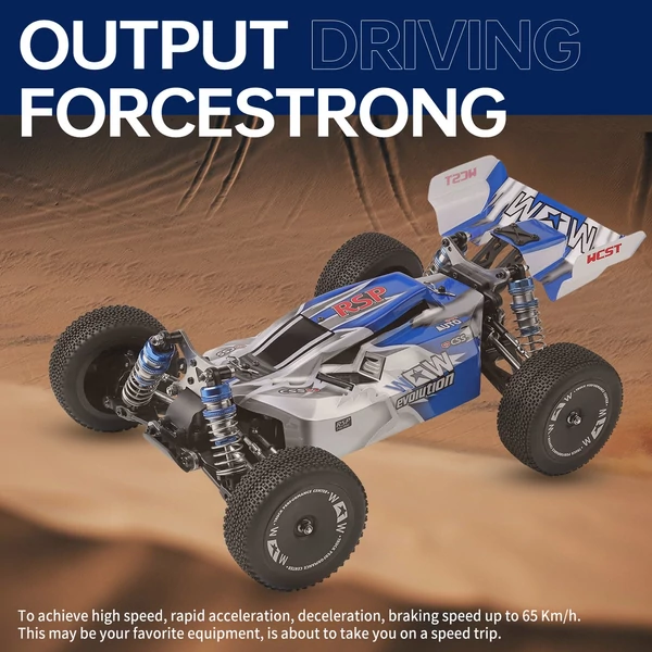 WLtoys 144011 távirányítós 1/14 2,4 GHz 65 KM/H sebesség 4WD terepjáró autó - 3 akkumulátor