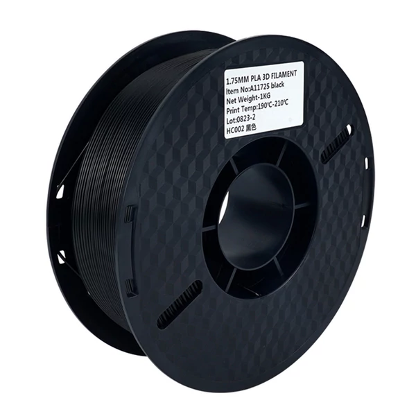 KINGROON 3D nyomtató PLA filament 1 kg 1,75 mm méretpontosság +/-0,02 mm szabványos 3 tekercs - fekete, szürke, átlátszó