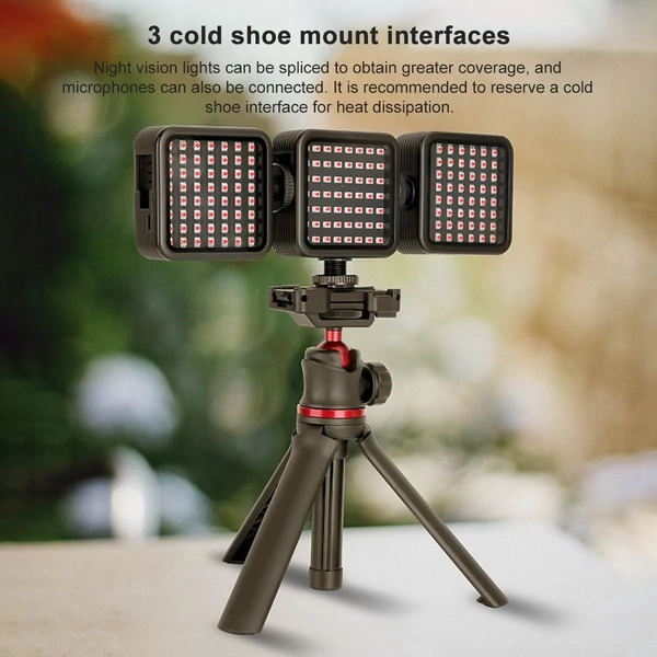 ORDRO LN-5 Mini IR éjszakai fény infravörös fényképező lámpa videokamerához