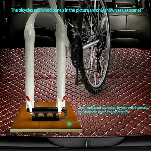 Kerékpárvillára szerelhető autós tetőcsomagtartó gyorskioldó tengelytartóval - Típus 1