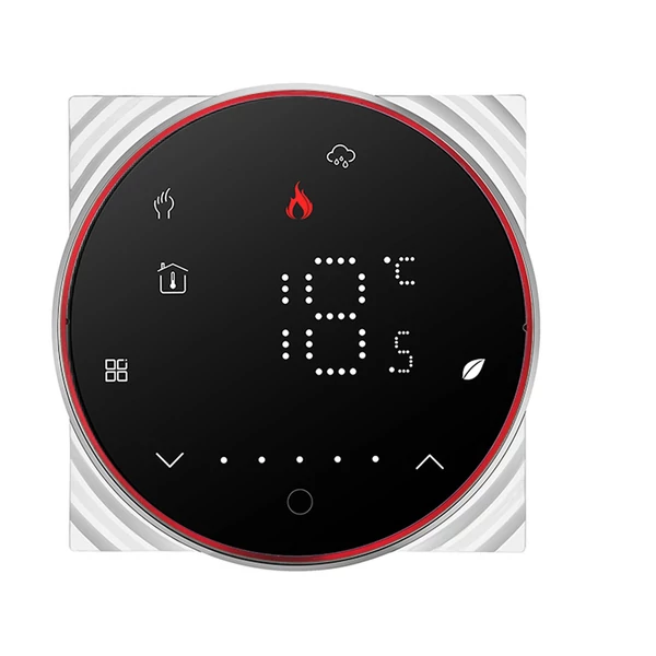 Intelligens termosztát 16A digitális programozható padlófűtés hőmérséklet-szabályozó Digitális fali termosztát szabályozható fényszínnel elektromos fűtéshez