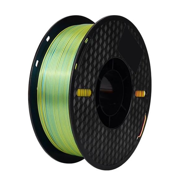 KINGROON 3D nyomtató PLA filament 1 kg 1,75 mm háromszínű selyem - Piros sárga kék