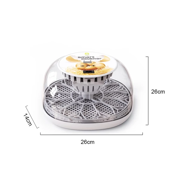 12 tojásos baromfikeltető automata tojásforgató Led tojásteszt lámpa átlátszó fedéllel Könnyen mosható