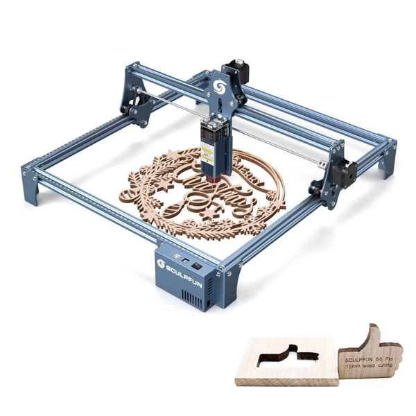 SCULPFUN S9 5W lézergravírozó 720x720x360mm védődobozzal